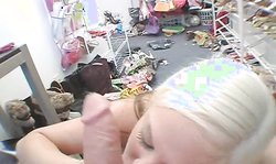 Seduced blonde hottie Chase Chandler Blowjob Ninjas shows her oral skills