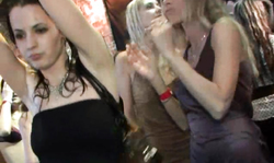 Drunk slut fucked in missionary pose at a crazy party