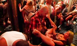 Seduced drunk hooker screwed by a horny stripper in the night club