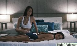 Sexy teen scissor fucks her best friend