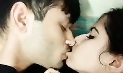 Indian MODEL BF Kissing in Home with Hindi Audio