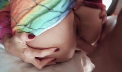 Fucked Unicorn in the Arse and Cum Shot on Tits