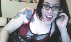 Jamming my pussy wide for fan on skype