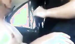 Punjabi Co-Mate Banging Beauty in Car UK