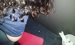 ssbbw Hotwife just following Sucking a Black Penis at the Gloryhole