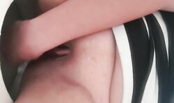 Young Playgirl Pissing Selfie and  the Water Closet Clean