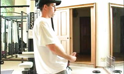 Tight anal of a babysitter is being fucked in the GYM