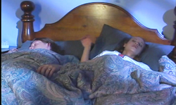 Two huge long sausages are double penetrating a spicy babysitter