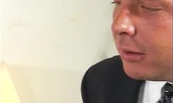 Mature man is getting a good head by a very slutty babysitter