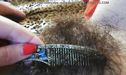 Hairy bush fetish videos the terrific hairy pussy in comradely up with big clitiris