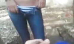 Latin couple fucking outdoors part 2