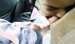 Kurdish chic with Big Boobs reluctantly sucks sausage in car dad-pap Allvideosx.com