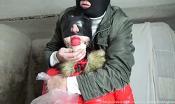 Playing the captive:dad Plastic bagging