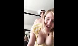 Blonde Babe Taken From Behind - Doggy Selfie