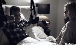 Busty stepmom helped injured stepson