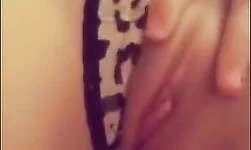 Amateur teen girl masturbating selfie