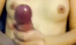 Cute Brit - Handjob makes him shoot as she laughs