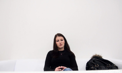 Hot porn casting action with an innocent Chezh model