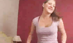 Good-looking wife swallows a hard sausage of her friend