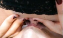 She licks pussy and a huge hard clit!