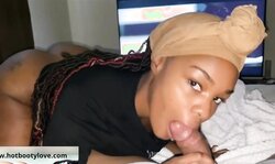 Big Butt fucked anal till he cums in my mouth