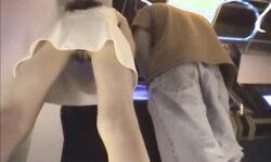 Arcade game upskirt Asian SG Singapore