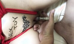 017 Sex slave get punish by Vegetable