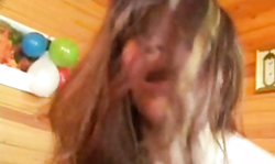 Good young Russian is being impaled right in the sauna