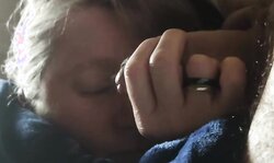 She wakes up dong in hand,papa she finishes schlong in her bum