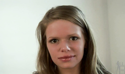 Awesome glamour teen pornstar strokes her snatch in the chair