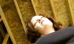 Sexy Annabelle Flowers is getting some cum on her black gloves