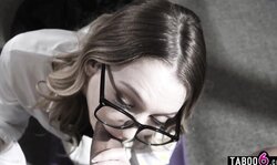 Cheerleader teen complimented by teacher