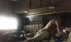 Tied up in the camper