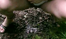 Outdoor porn with brunette blowing a dick of a complete stranger