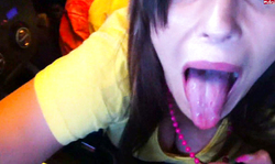 Astonishing gf giving head in the car like as she love