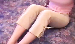 Jolly young babe strips off with pleasure and gets banged hard