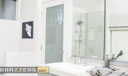 Brazzers keeps at-pursues Attractive Brown-Haired Alexis Tae Sets In Motion Ridding Keiran Lee's Big Stick Procceding Sucking It For A While