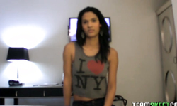 Sweet bitch Karmen Bella blows a boner in the close-up