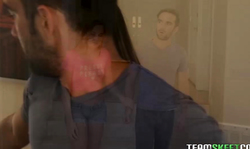 Bearded man licks a juicy young pussy of a dirty Charli Maverick