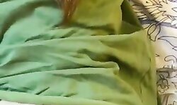 You NASTY girl licking cum off the floor!