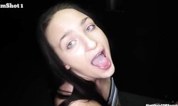 That's it Alli! Now swallow the goods!