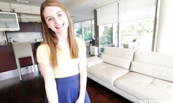 Sweet interracial blowjob by a hot Sis Love's Me cutie Alice March