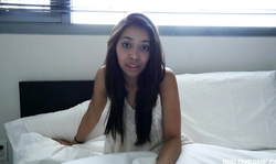 Skinny Sis Love's Me ebony Jasmine Summers jerks off a black dick