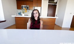 Absolutely innocent babe Kharlie Stone is swallowing a huge boner