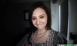 Dick-loving brunette Elektra Rose is giving a deep blowjob