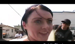 Hot amateur brunette flashed big boobs without being shy