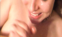 Hot Amateur brunette gets a nice facial load after nice sex