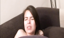 Amateur hottie is moaning when feeling a hard boner in her tight hole