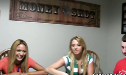 A game of cards with slutty blonde college girls