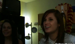 Wild sex party with kinky lesbian students in college rules porn